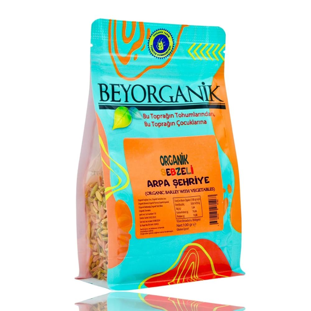Organik Bakliyat (sebzeli) Arpa Şehriyesi (300 gr) Beyorganik