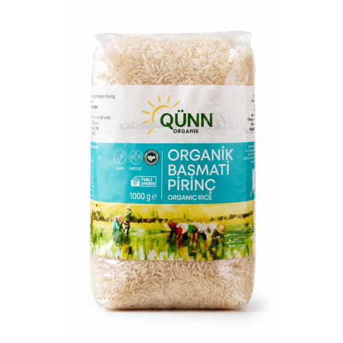 Organik Basmati Pirinç (1000 gr) Qünn