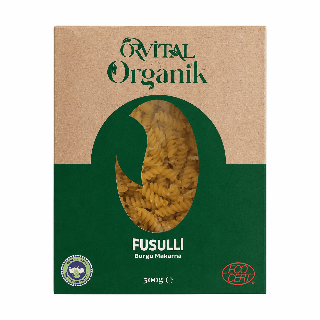 Organik Burgu Makarna, 500 gr (Orvital)