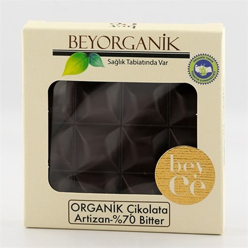 Organik Çikolata Artizan - %70 Bitter (40 gr) Beyorganik