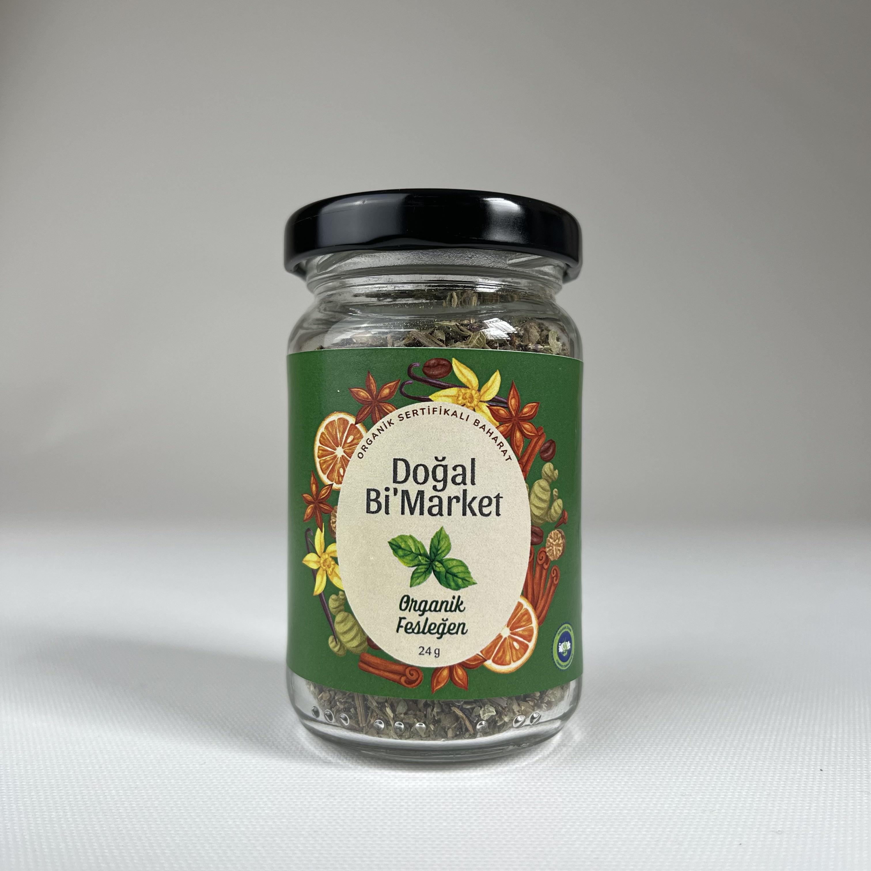 Organik Fesleğen (24 gr) Doğal Bi'Market