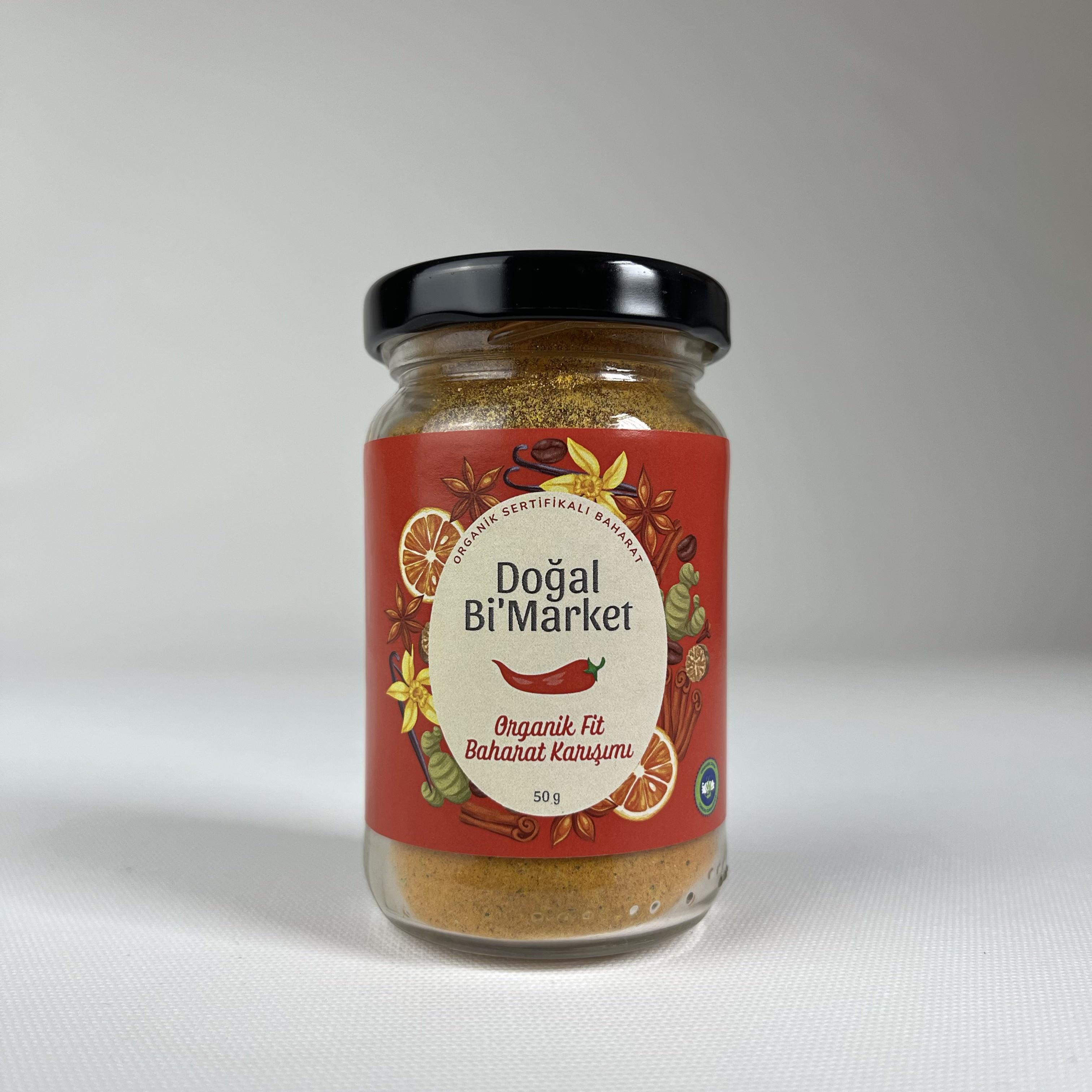 Organik Fit Baharat Karışımı (50 gr) Doğal Bi'Market