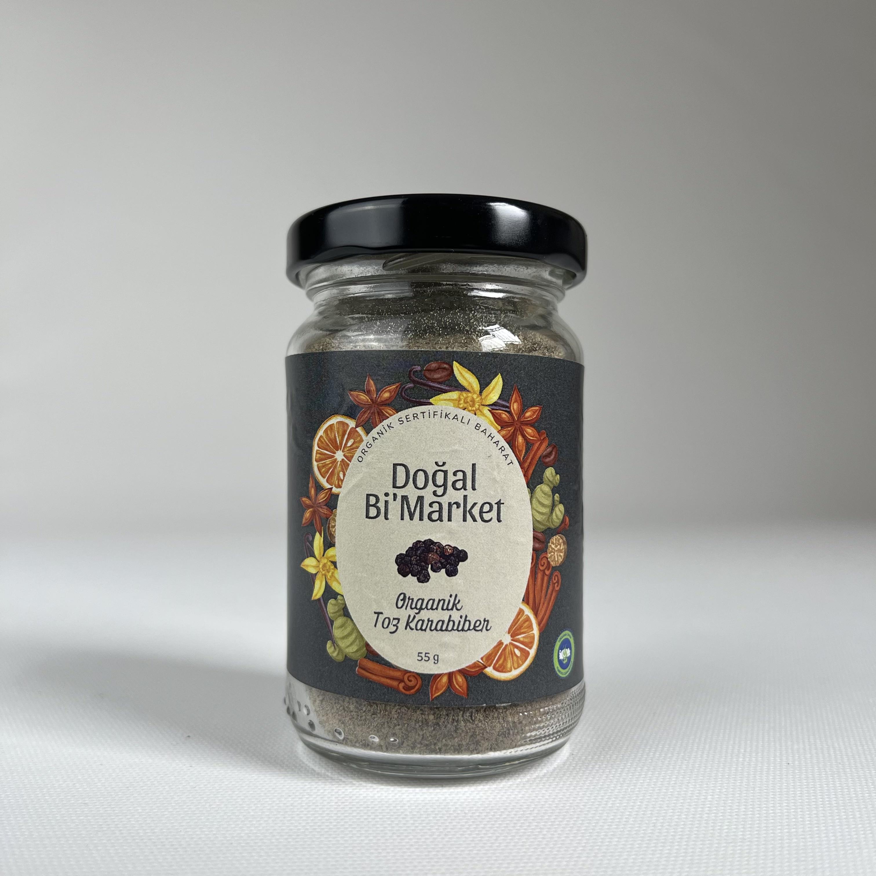 Organik Karabiber Tozu (55 gr) Doğal Bi'Market