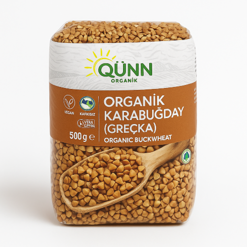 Organik Karabuğday Greçka (500 GR ) Qünn