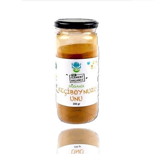 Organik Keçiboynuzu Unu, Cam (250 gr) Beferment
