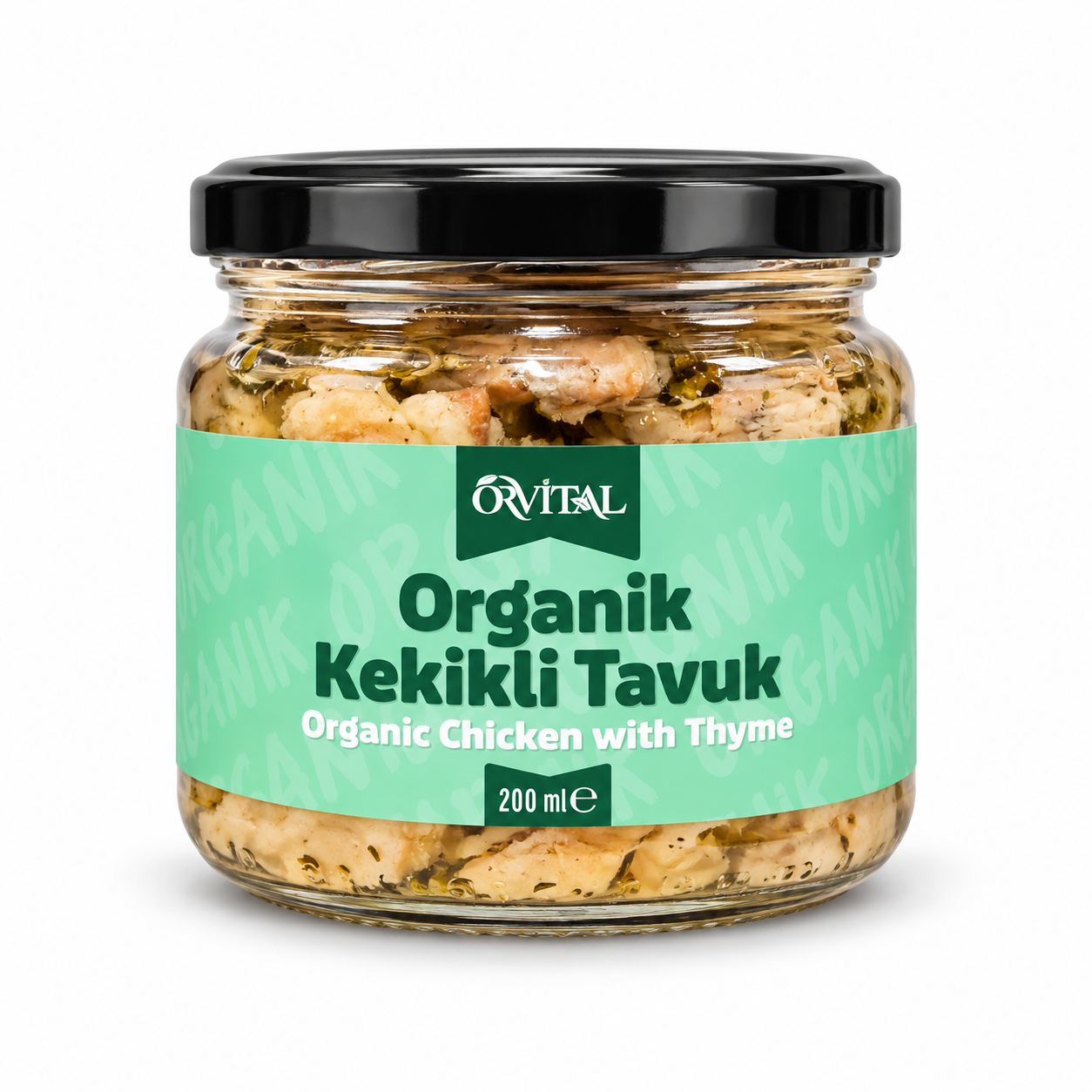 Organik Kekikli Tavuk Suyu (160 ml) Orvital
