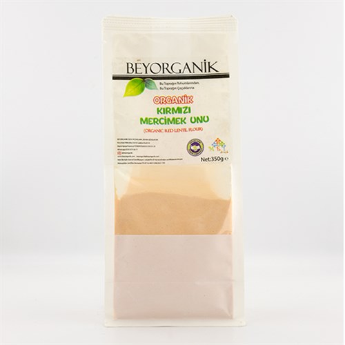 Organik Kırmızı Mercimek Unu (500 gr) Beyorganik