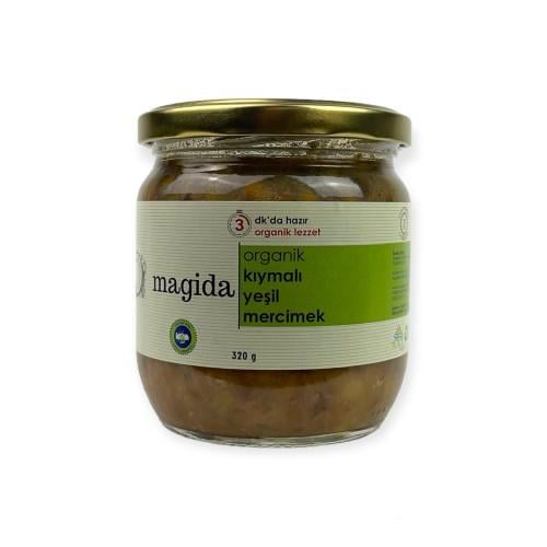 Organik Kıymalı Yeşil Mercimek (320 gr) Magida