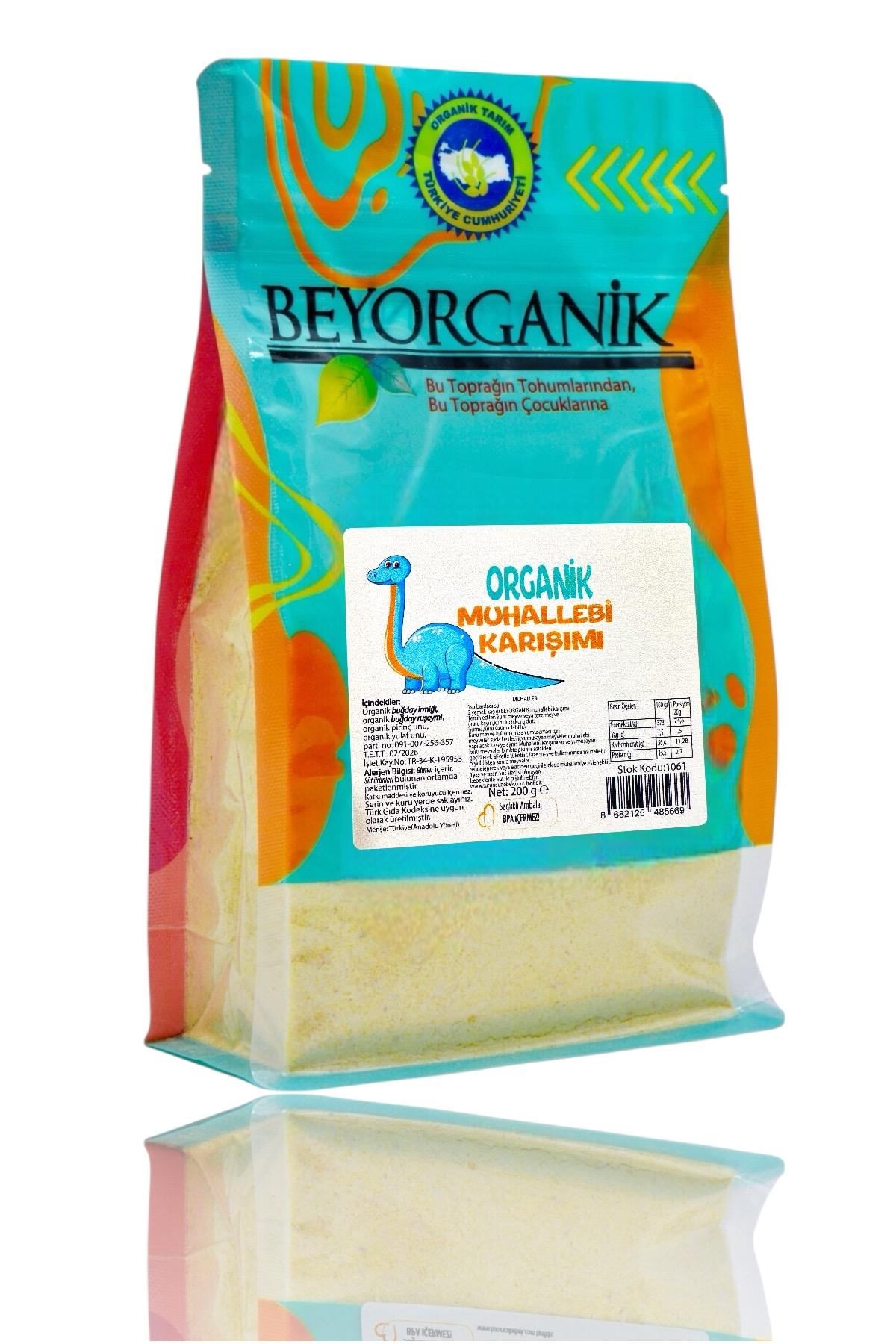 Organik Muhallebi Karışımı (200 gr)  Beyorganik(Pestisit ve Aflatoksin Analizli)