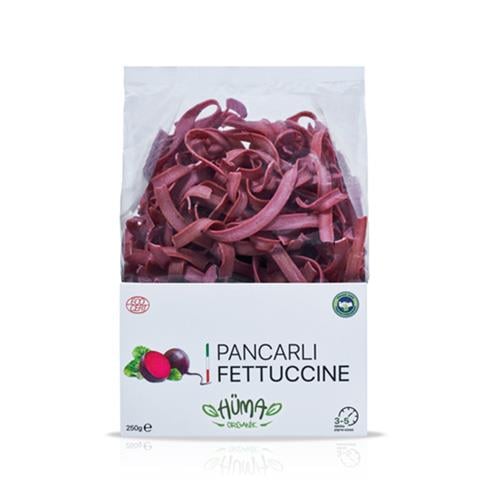 Organik Pancarlı Makarna , Fettuccine (250 gr) Hüma Organik
