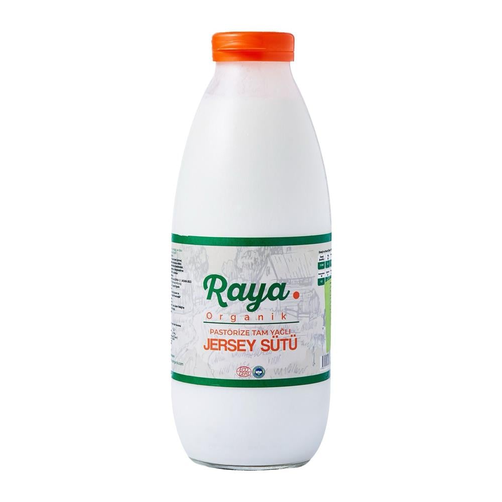 Organik Pastörize Jersey Süt (1 litre) Raya