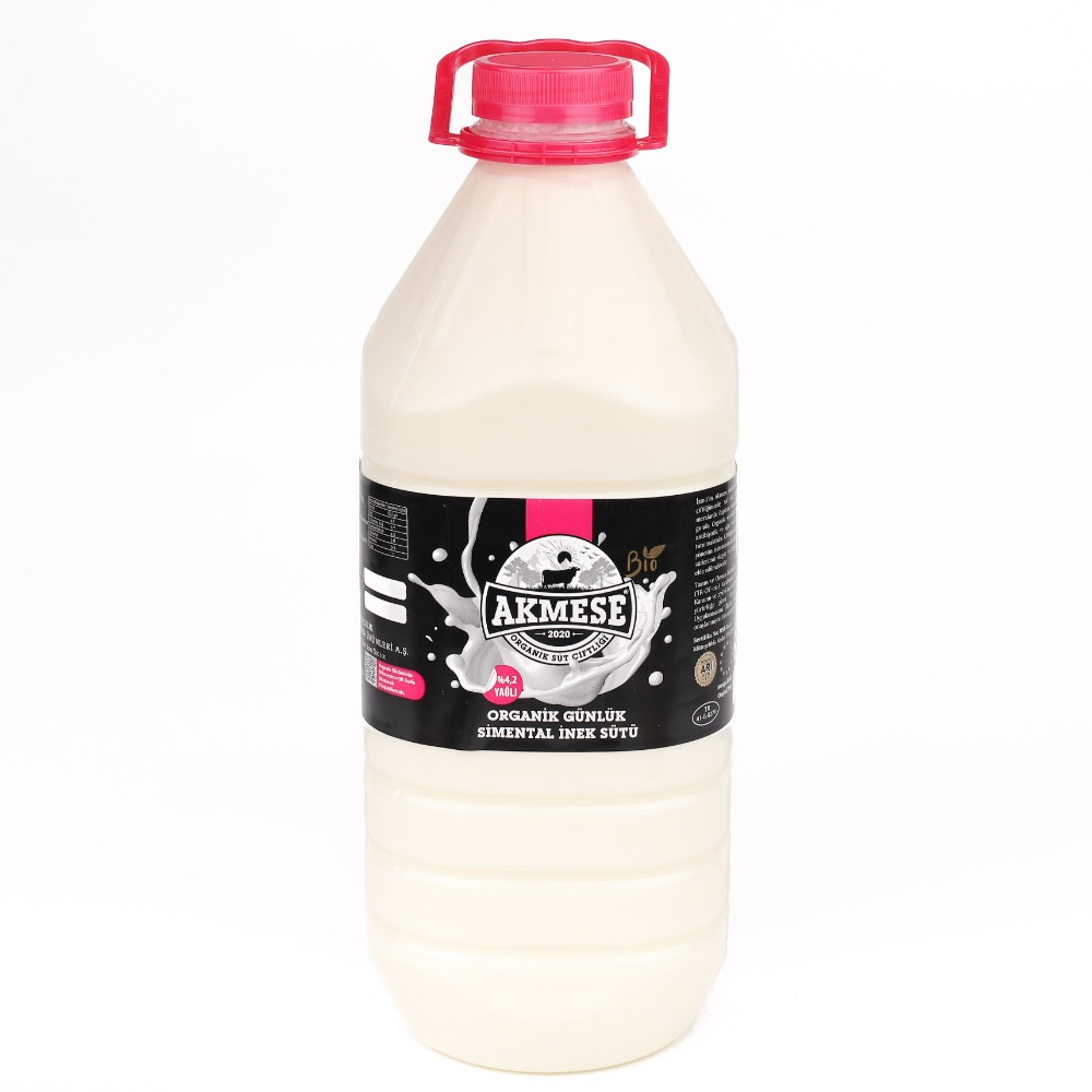Organik Simental Günlük Süt (3 Litre Pet şişe) Akmeşe