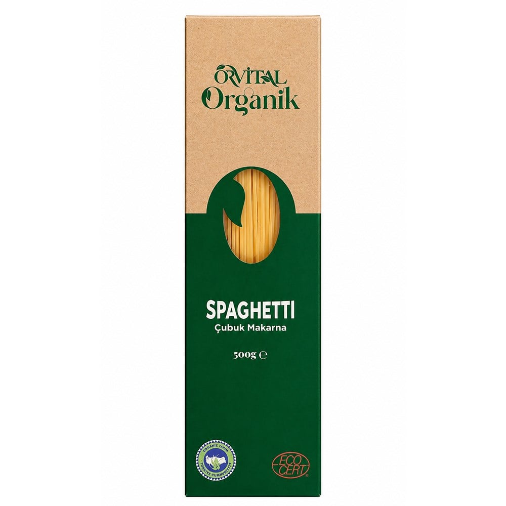 Organik Spagetti Makarna, 500 gr (Orvital)