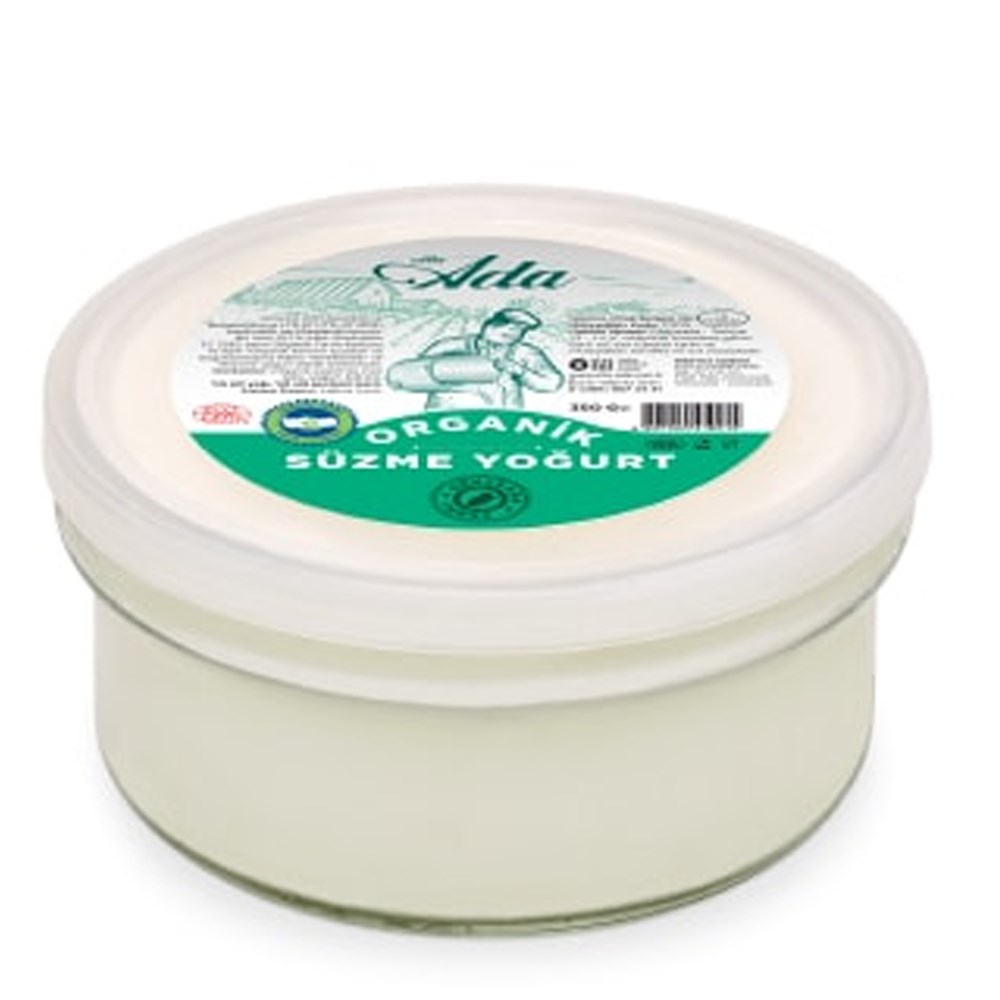 Organik Süzme Yoğurt, (350 gr) Ada