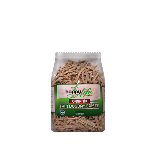Organik Tam Buğday Erişte (350 gr) Happy Life