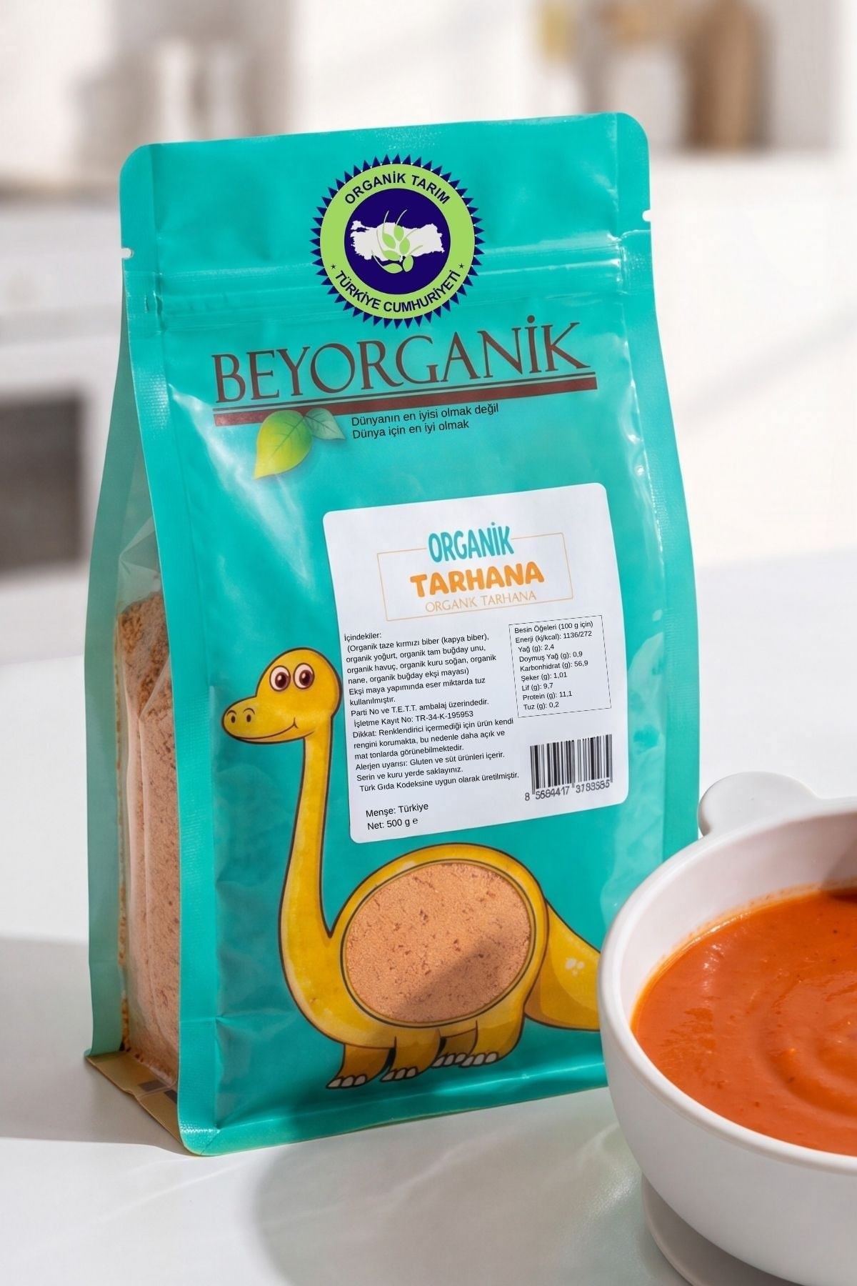 Organik Tarhana Probiyotik (500 gr) Tuzsuz  Beyorganik(Pestisit ve Aflatoksin Analizli)