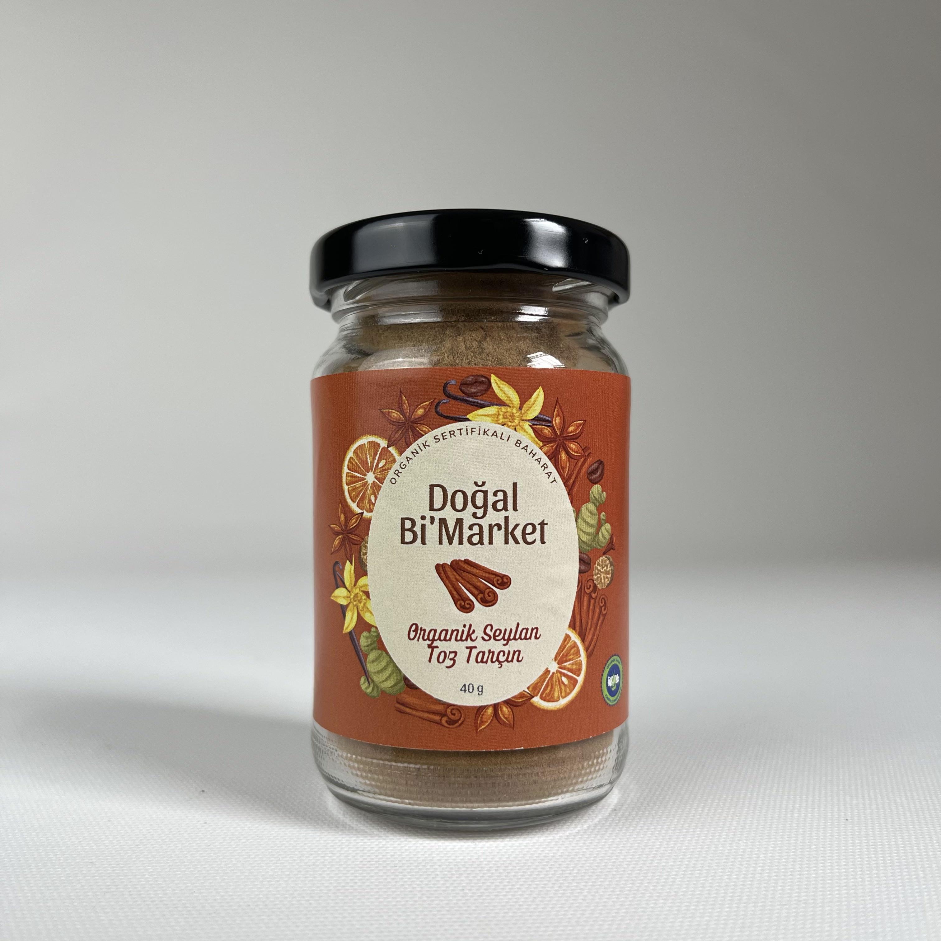 Organik Toz Tarçın (40 gr) Doğal Bi'Market