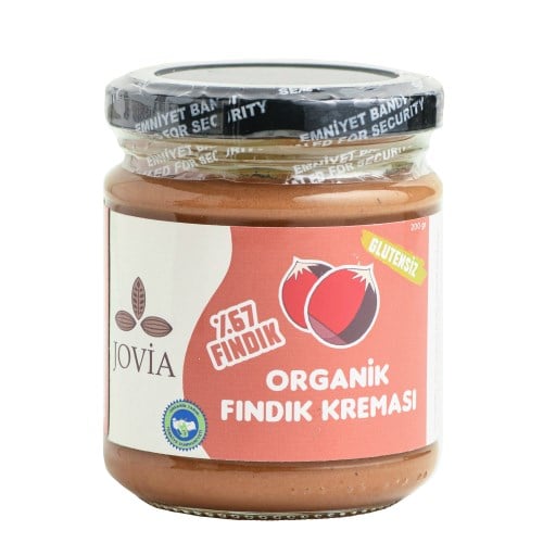 Organik Vegan Fındık Kreması (200 gr) Jovia