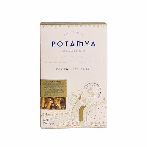Organik Yeşil Mercimek Rigatoni (240 gr) Potamya