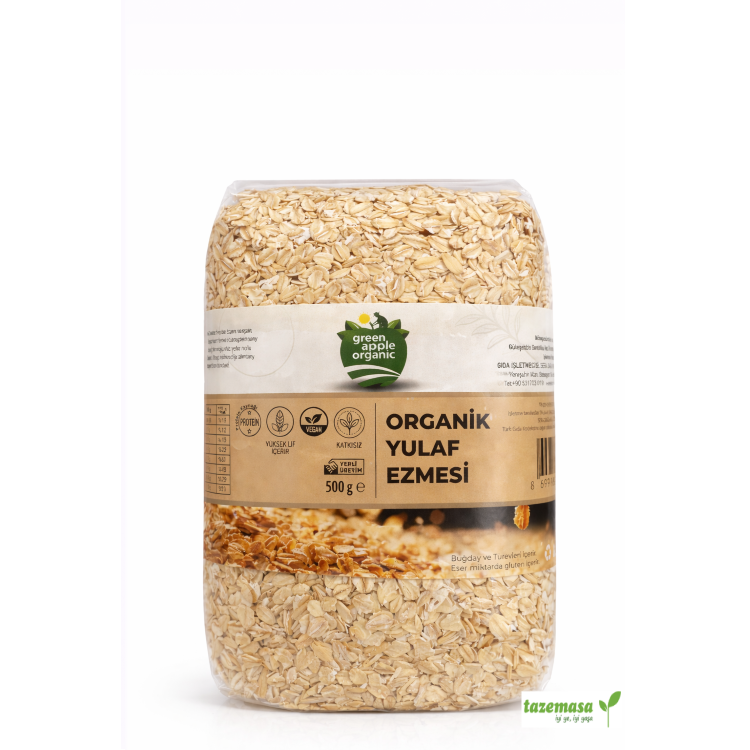 Organik Yulaf Ezmesi ( 500 Gr ) Green Apple