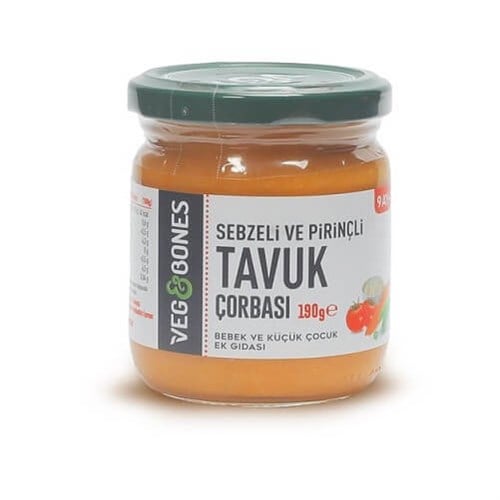 Sebzeli ve Pirinçli Tavuk Çorbası (190 gr) Veg&Bones