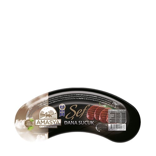 Şef Dana Yarım Kangal Sucuk (270 gr) Amasya Et Ürünleri