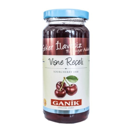 Şeker İlavesiz Vişne Reçeli (290 gr) Ganik