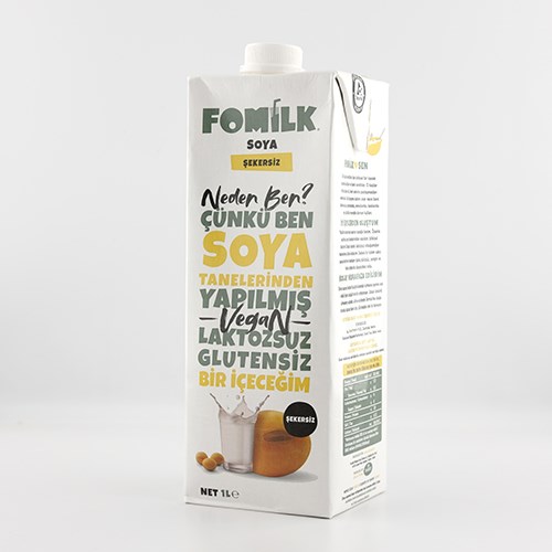 Şekersiz Soya Sütü (1 litre) Fomilk