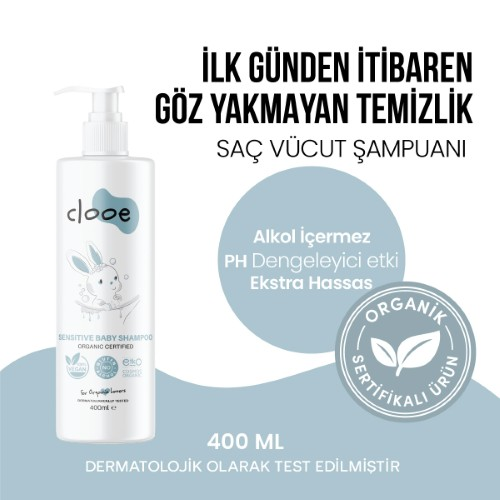 Sensitive Bebek Şampuanı (400 ml) Clooe