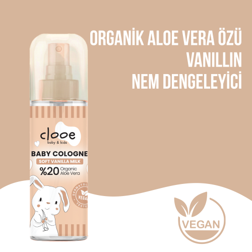 Soft Vanilla Milk Bebek Kolonyası (40 ml) Clooe