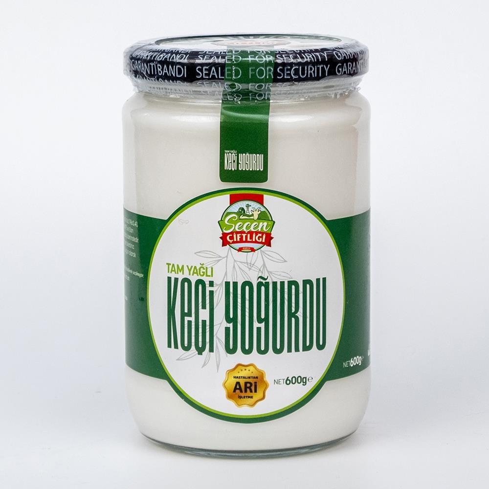 Tam Yağlı %100 Keçi Yoğurt (600 gr) Seçen Çifltliği