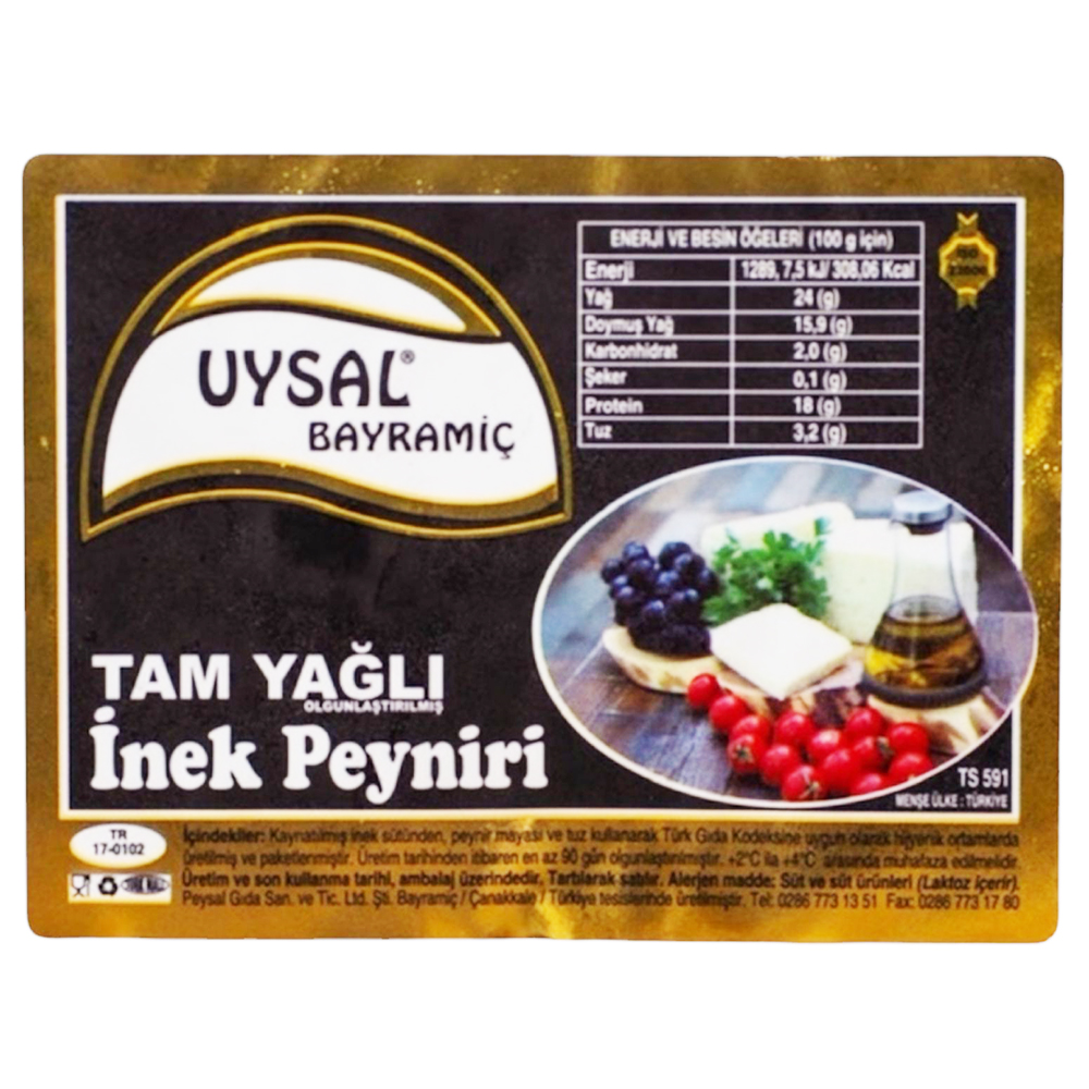 Tam Yağlı Klasik İnek Peyniri (350 gr) Uysal