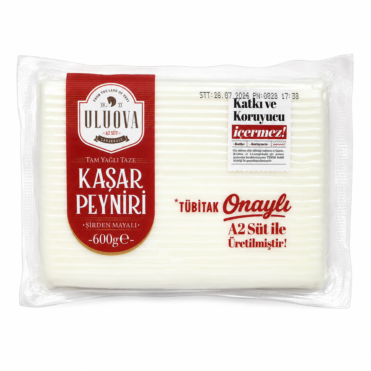 Taze Kaşar Peyniri (600 gr) Uluova