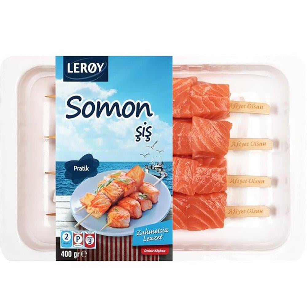 Taze Somon Şiş, Map Ambalajlı  (400 gr) Leroy