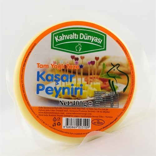 Trabzon Tam Yağlı Taze Kaşar Peyniri (400 gr) Kahvaltı Dünyası