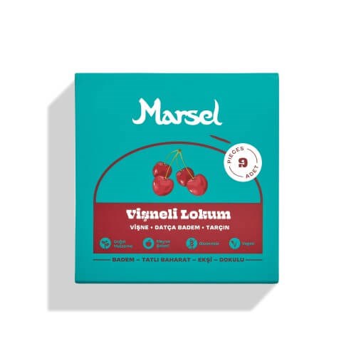 Vişneli Lokum (9'lu paket) Marsel