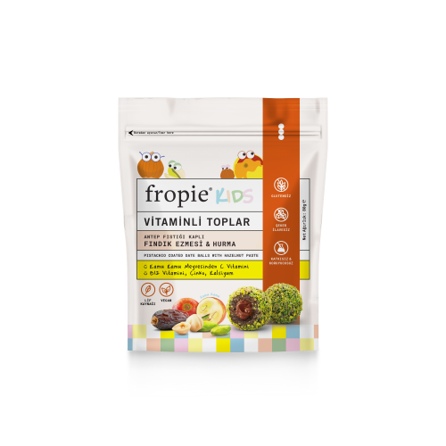 Vitaminli Hurma Topları Kids - Fındık Ezmeli (80 gr) Fropie