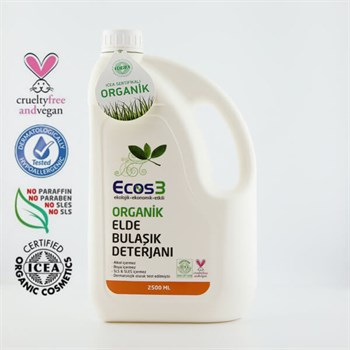 Organik Elde Bulaşık Deterjanı (2500 ml) Ecos3