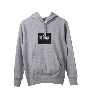 SWEATSHIRT HOODIE DARK GRAY L
