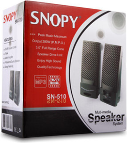 Snopy Sn-510 3w Rms Usb Kablolu 1+1 Speaker Siyah