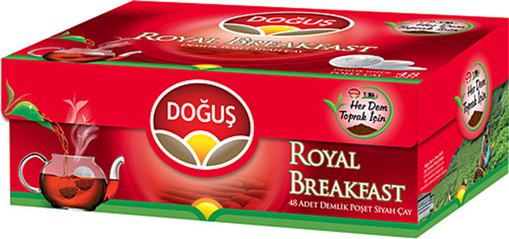 Doğuş Royal Breakfast Demlik Poşet Çay 48 Adet-mixofis.com