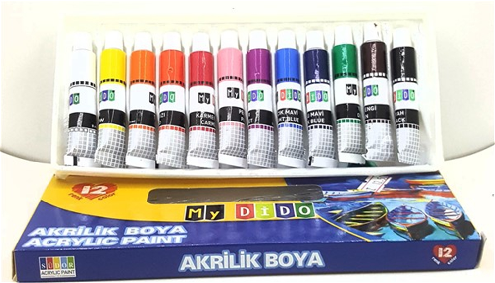 Südor My Dido Akrilik Boya 12 Renk 9 Ml Tüplü/mixofis.com