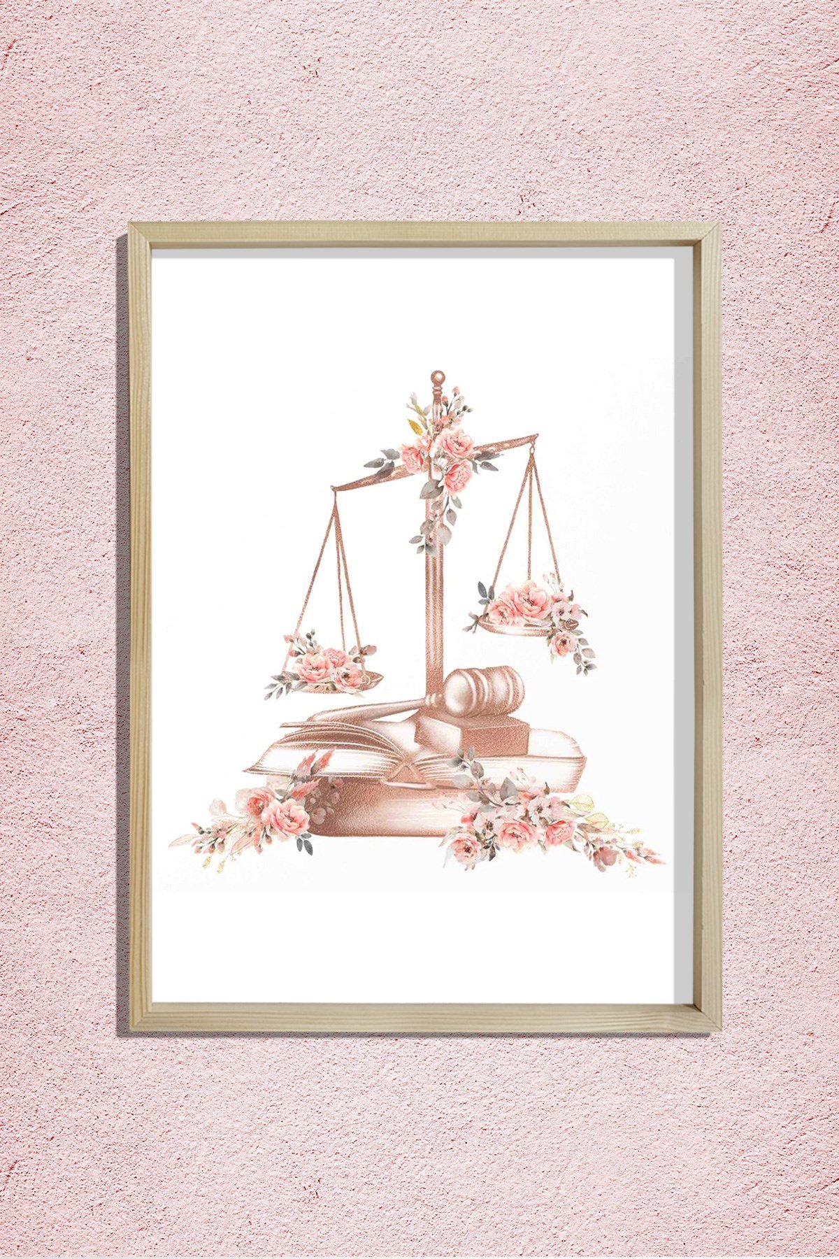 Adalet Terazisi, Hakim, Sanvı, Avukat Büro Dekoru, Duvar Tablosu