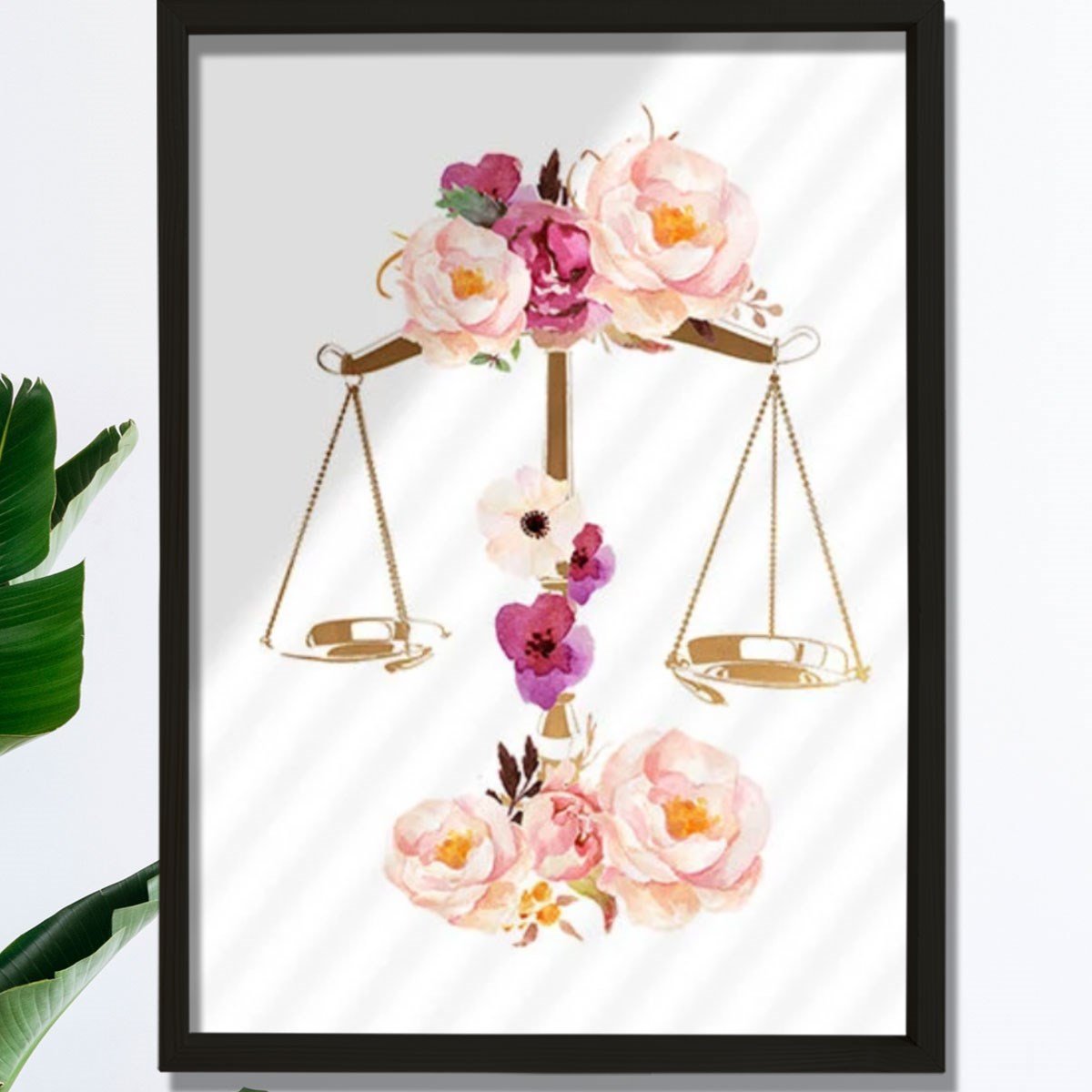 Adaletin Terazisi Baskısı, Adalet Sanatı, Hukuk Bürosu Dekoru