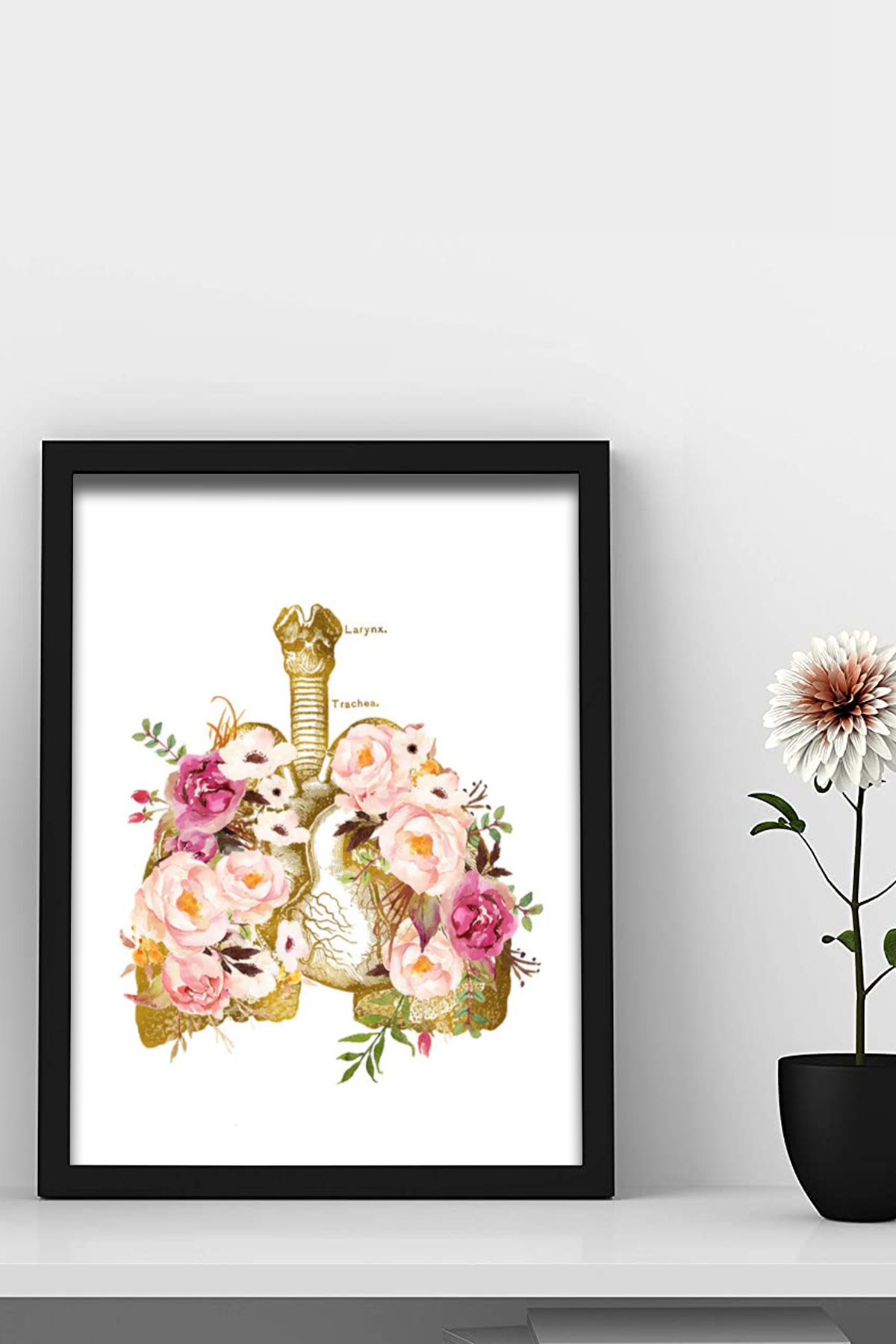 Akciğer Sanatı , İnsan Organları Anatomisi, Doktor Odası Duvar Tablosu