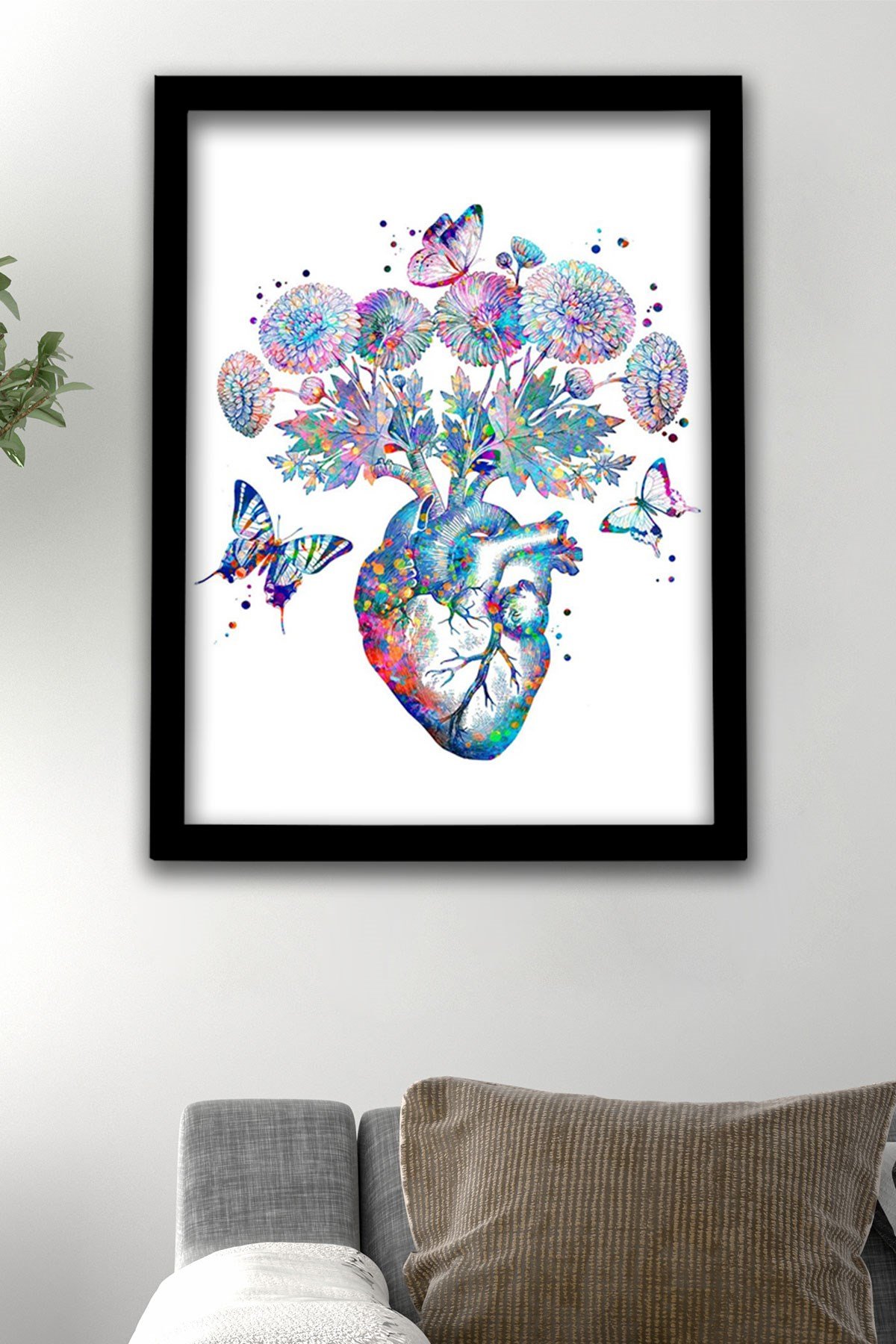 Anatomik Tablo, Kalp Anatomisi, Kalp, Kardiyoloji Dokotu Duvar Tablosu