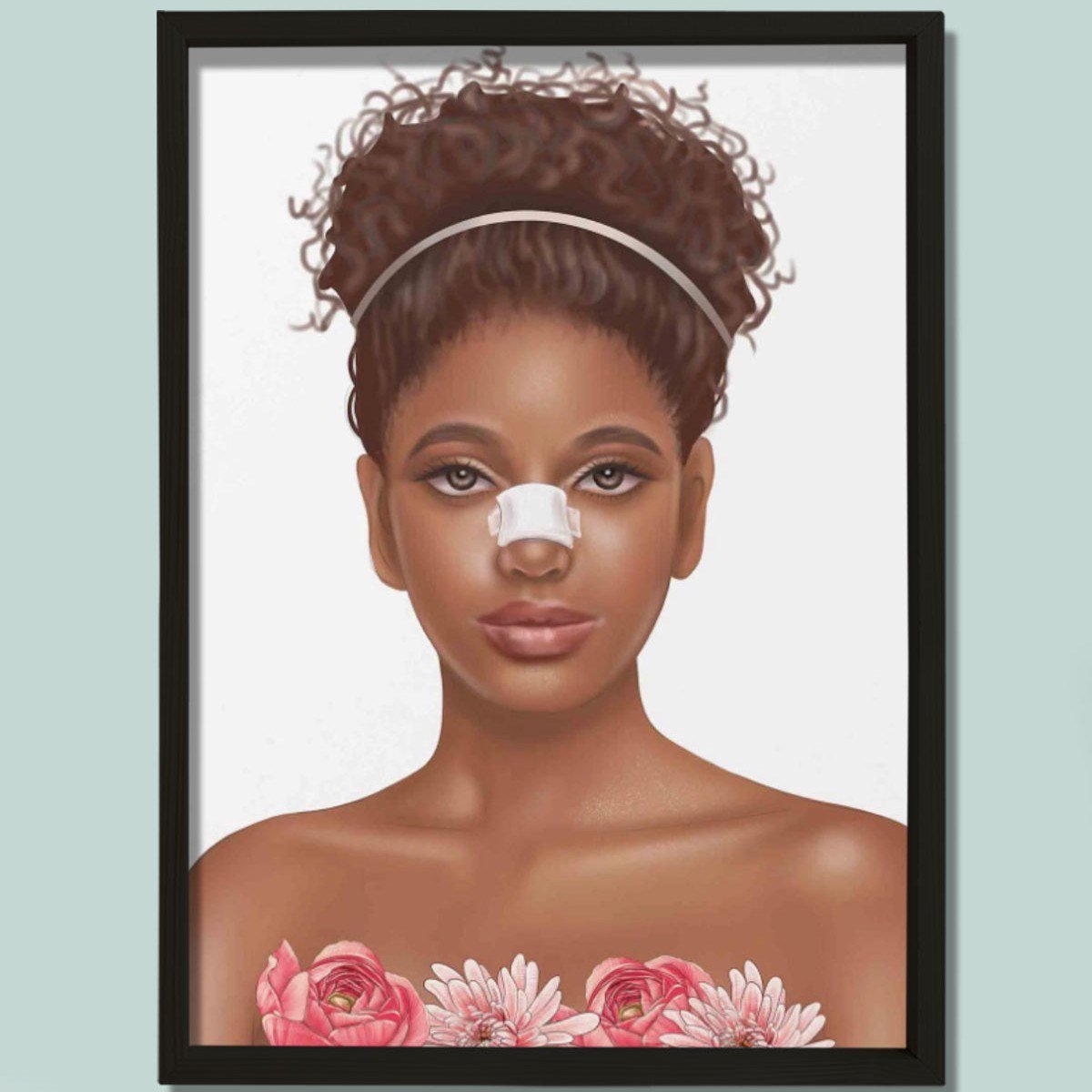 Burun Estetiği Baskısı, Plastik ve Estetik Cerrahı, Doktor Odası Duvar Tablosu