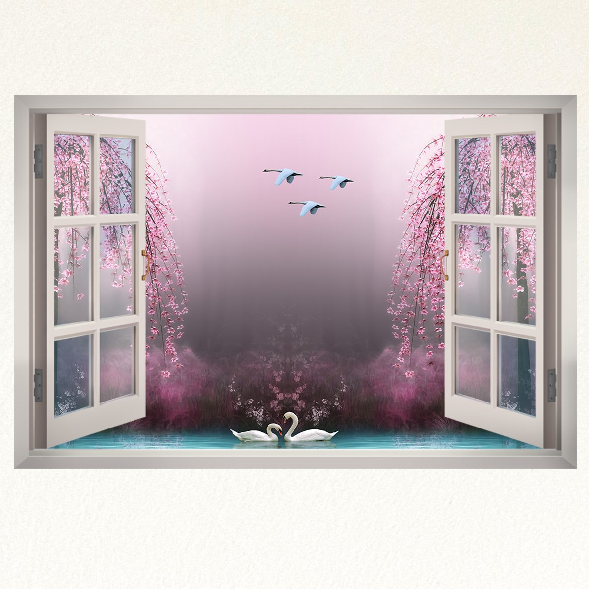 Dekor Loft Pencere Sticker 120x85 Cm PNC-602