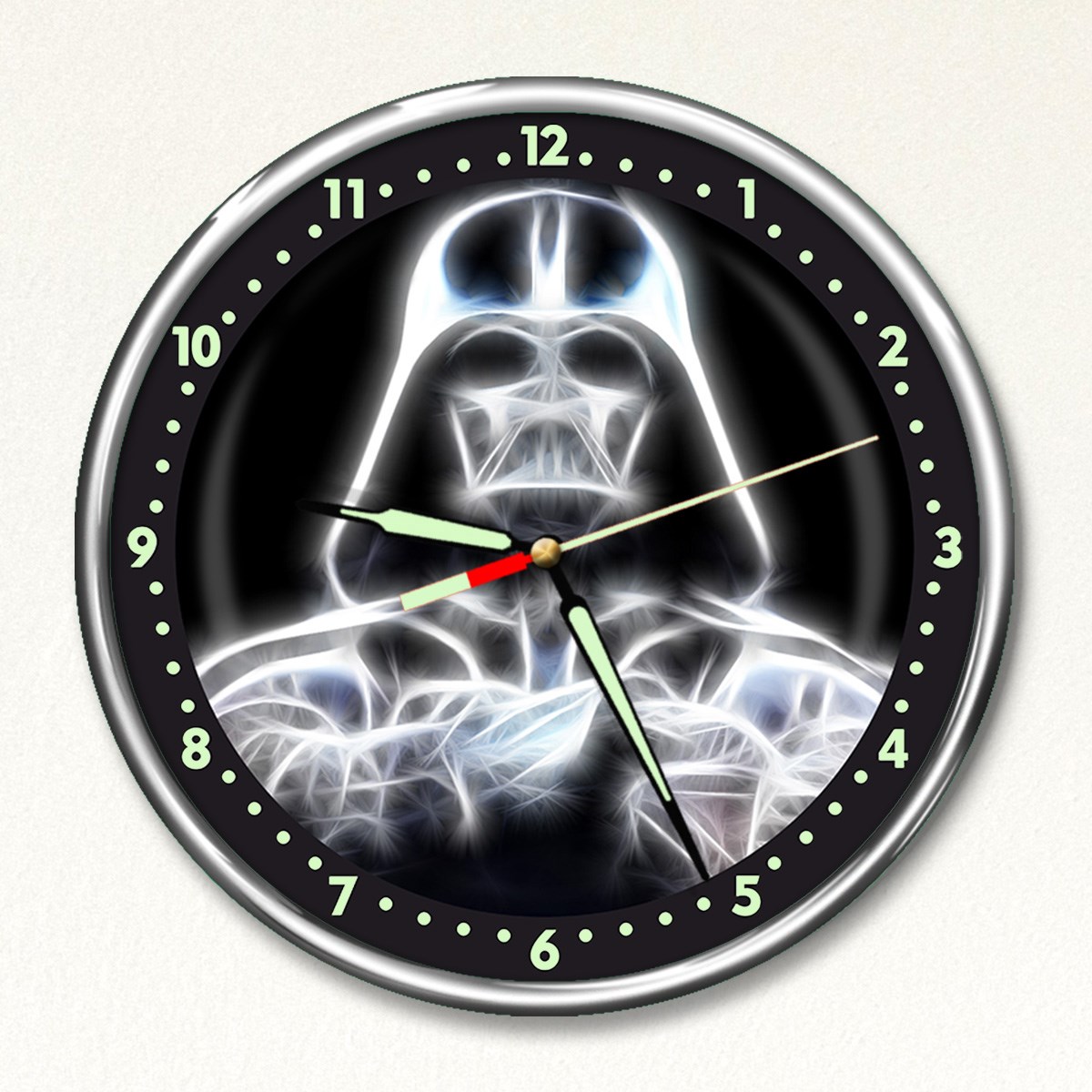 Dekor Loft Premium Gece Parlayan Darth Vader  Çocuk Odası Duvar Saati