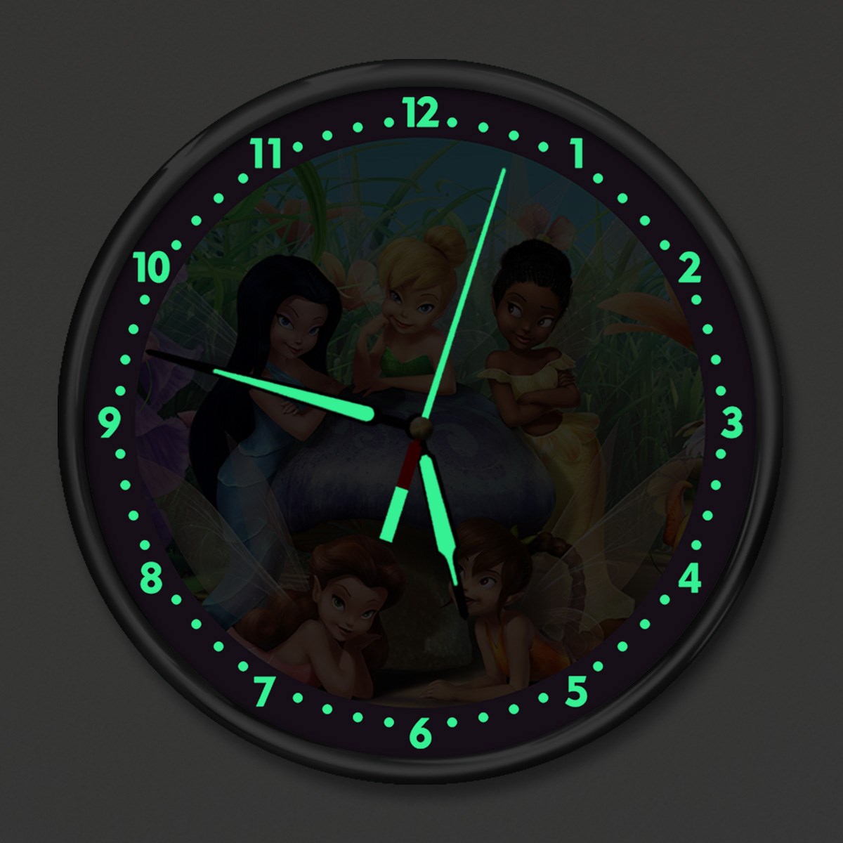Dekor Loft Premium Gece Parlayan Winx Kızı Çocuk Odası Duvar Saati